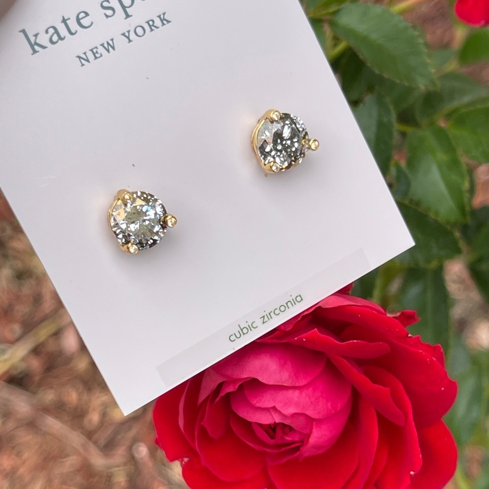 ♠️KATE SPADE New York Rise and Shine Stud Earrings in Gold Patina - Picture 1 of 15